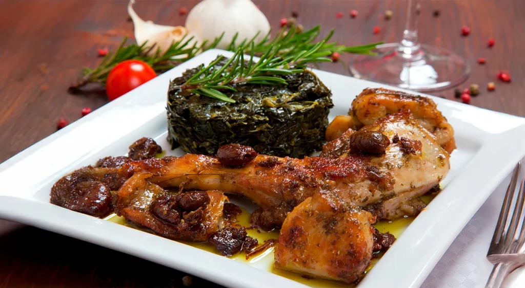 Receta de carne de conejo con verdura